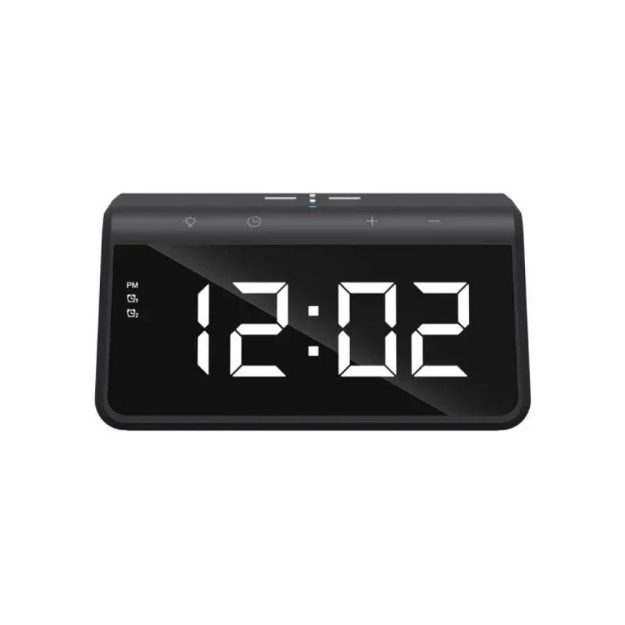 Havit W320 6'sı 1 Arada Kablosuz Şarjlı Alarm Saati - Siyah