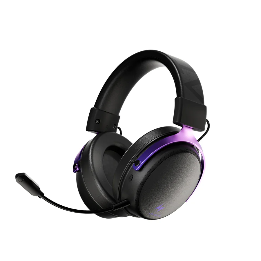 ATK Neptune N9 Ultra Kablosuz Oyuncu Kulaklığı - Siyah-Mor