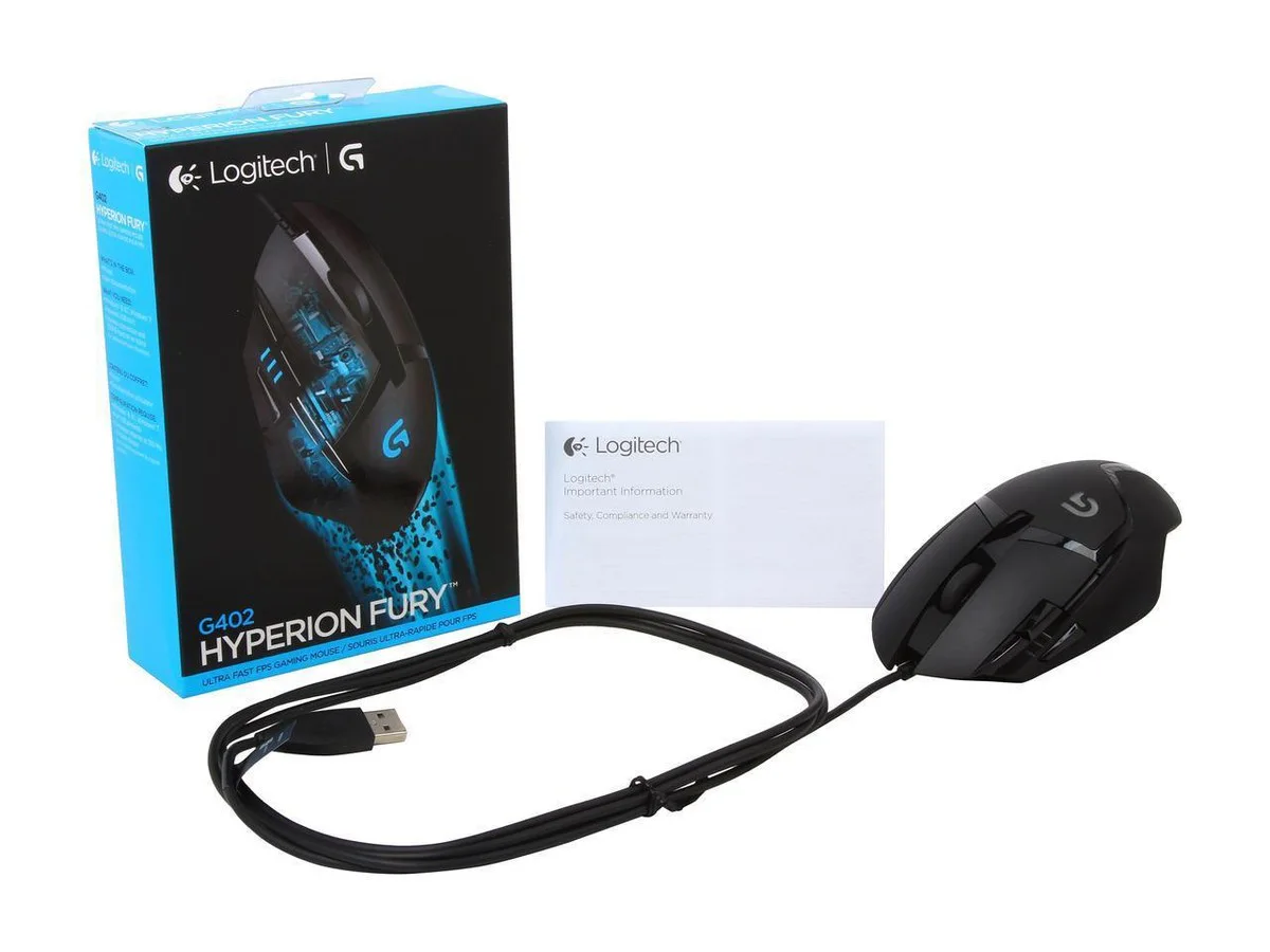 Logitech G402 Hyperion Fury FPS Oyuncu Mouse - Siyah