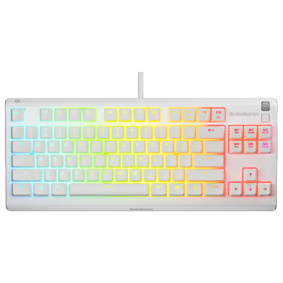 SteelSeries Apex 3 TKL RGB Oyuncu Klavyesi - Beyaz