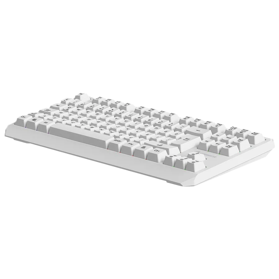GameBooster GB-G75 Elya Rainbow TKL Membran Oyuncu Klavyesi - Beyaz