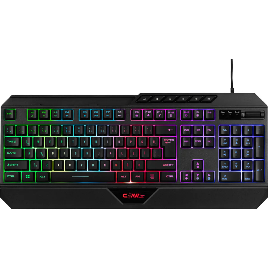 Claws Nexus K1 RGB Membran Oyuncu Klavyesi